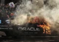 VIDEO – Yuki Tsunoda’s shocking return to F1 erupts in flames: Red Bull car catches fire in chaos