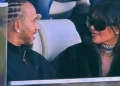VIDEO – Lewis Hamilton and Kim Kardashian unveil sizzling romance at Super Bowl LX: a star-studded spectacle