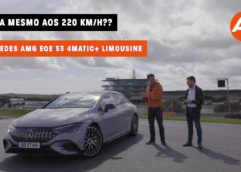Mercedes‑AMG EQE 53 4MATIC+ chega mesmo aos 220 km/h? – Limousine elétrica a fundo no circuito!