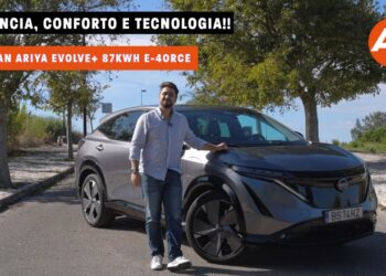 Nissan Ariya Evolve+ 87kWh e-4ORCE – Potência, Conforto e Tecnologia!
