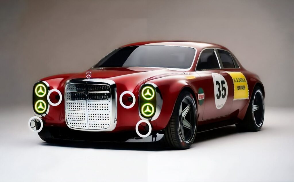 Mercedes 300 SEL 6.8 AMG: “Red Pig” recriado por Gorden Wagener