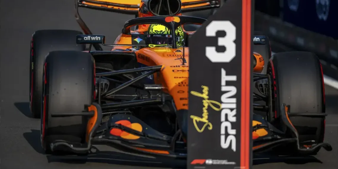 Lando Norris seizes &lsquo;good opportunity&rsquo; to challenge Mercedes&rsquo; dominance at Shanghai sprint race