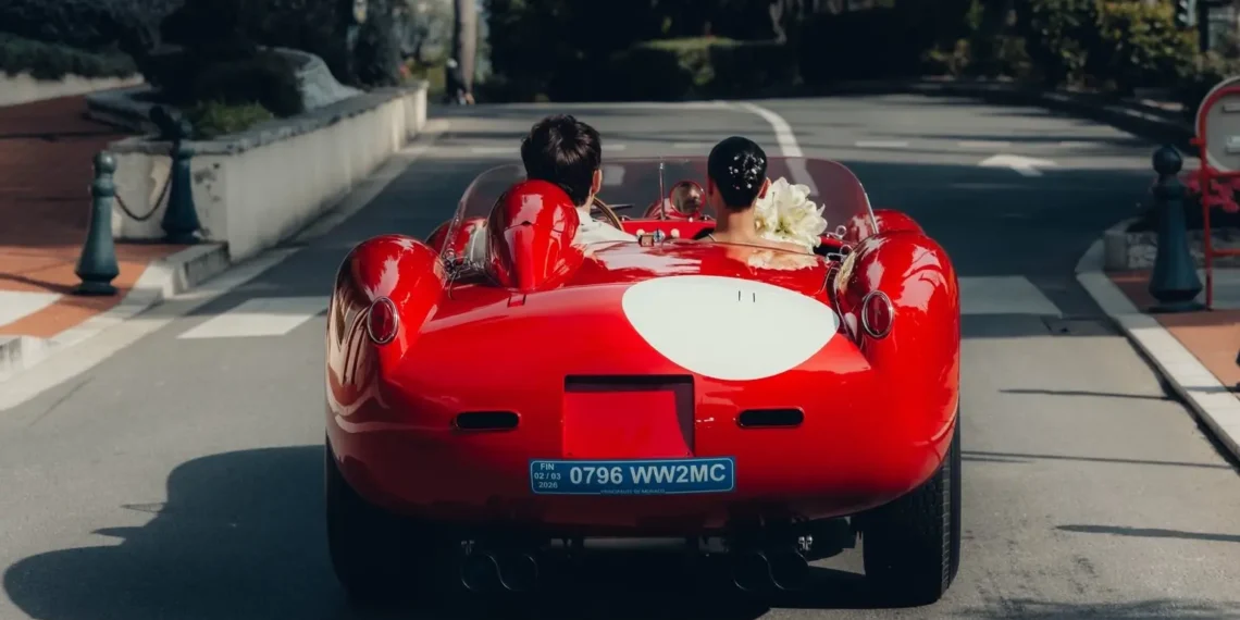 VIDEO – Charles Leclerc weds in Monte-Carlo: exclusive retro video of the stunning Ferrari wedding ride