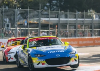 Justin Adakonis triumphs in thrilling St. Pete showdown for first Mazda MX-5 Cup victory