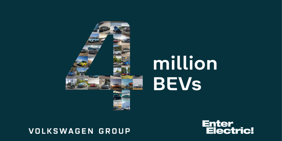 Grupo VW já vendeu quatro milhões de automóveis 100% elétricos