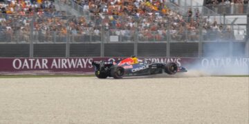 O acidente de Max Verstappen gera caos na qualificação da F1 2026: drama da bandeira vermelha desenrola-se.
