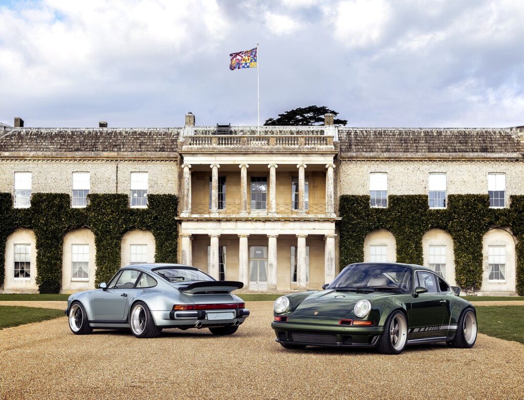 Singer no centro da ação em Goodwood