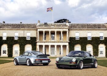 Singer no centro da ação em Goodwood