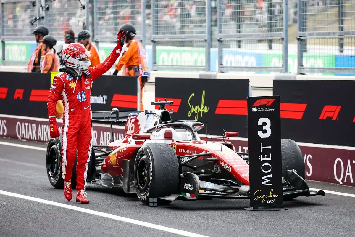 Charles Leclerc surpreende com uma performance extraordinária em Suzuka: O desabafo apaixonado de Bozzi no rádio.