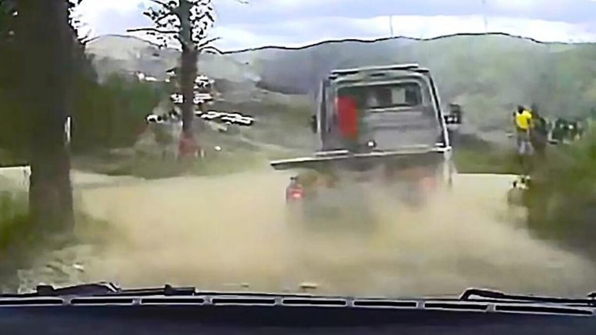 VIDEO - Elfyn Evans encounters dramatic tow truck incident during Rally ...