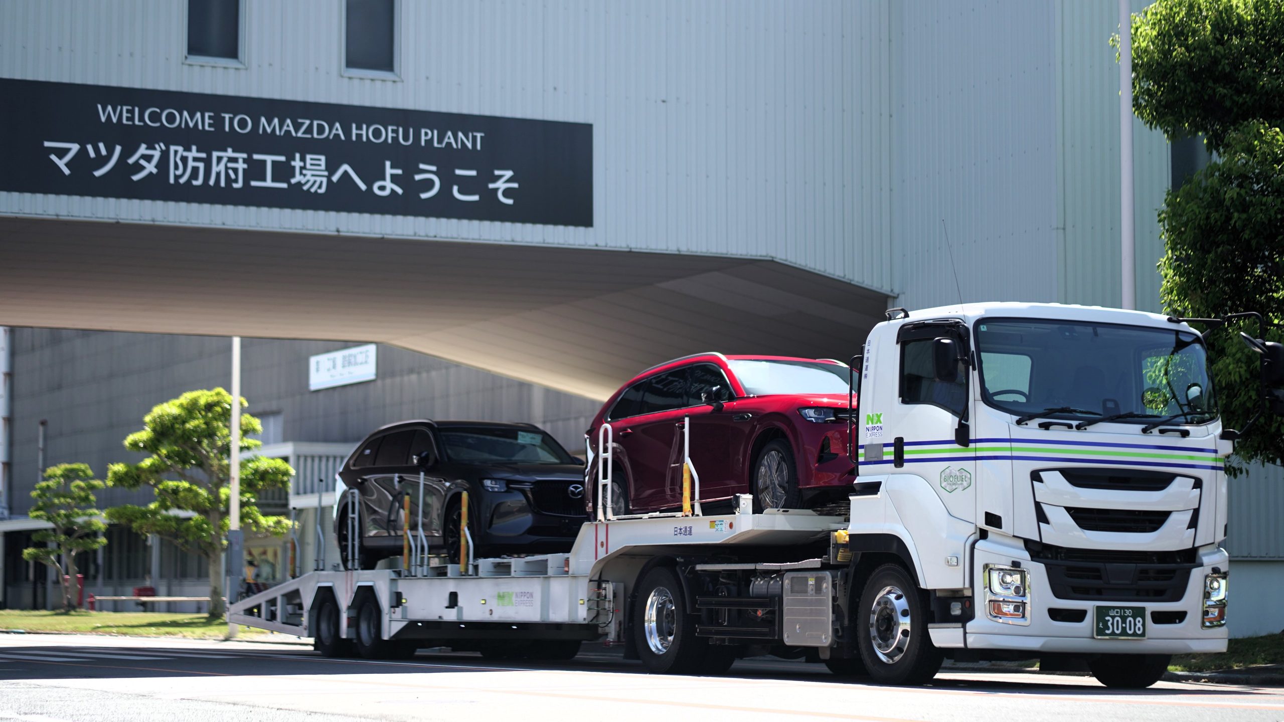 Mazda e Nippon Express testam combustível renovável para reduzir emissões na logística automóvel