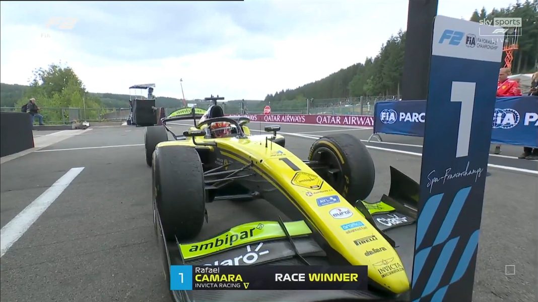 Rafa Camara vence corrida principal em GP da bélgica de fórmula 2