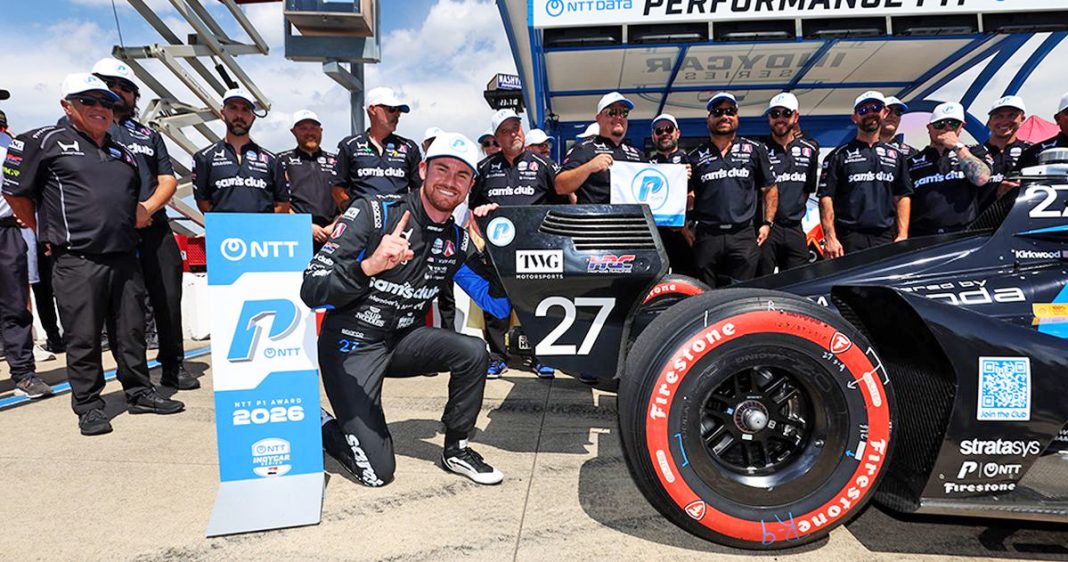 Kyle Kirkwood garante a pole position no qualifying de IndyCar em nashville