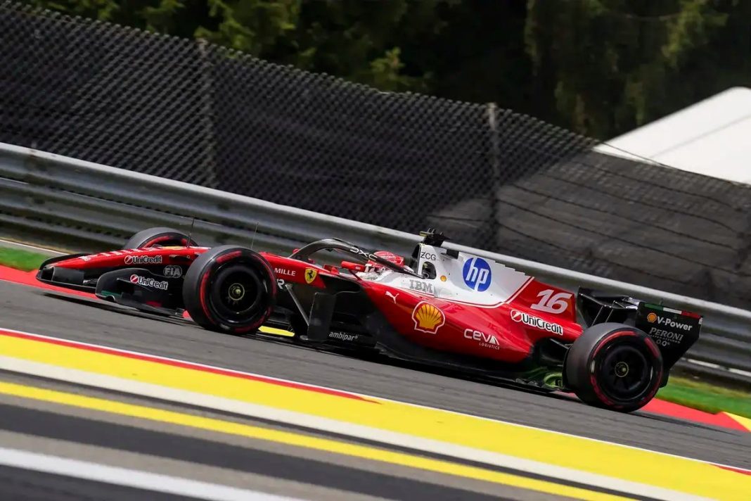 Leclerc perde tempo por confusão com bandeira amarela em Spa