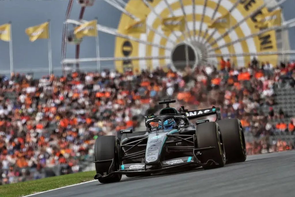 George Russell conquista a pole position da Sprint em Zandvoort numa emocionante SQ3 enquanto Verstappen fica aquém em casa