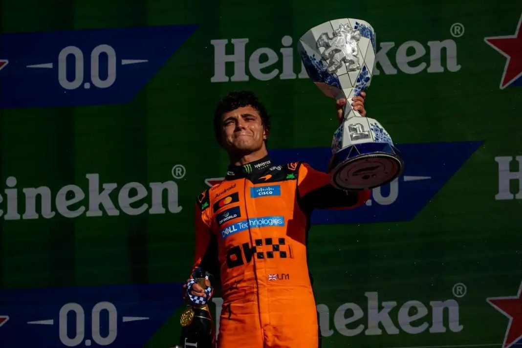 Lando Norris destaca-se com vitória surpresa no GP da holanda