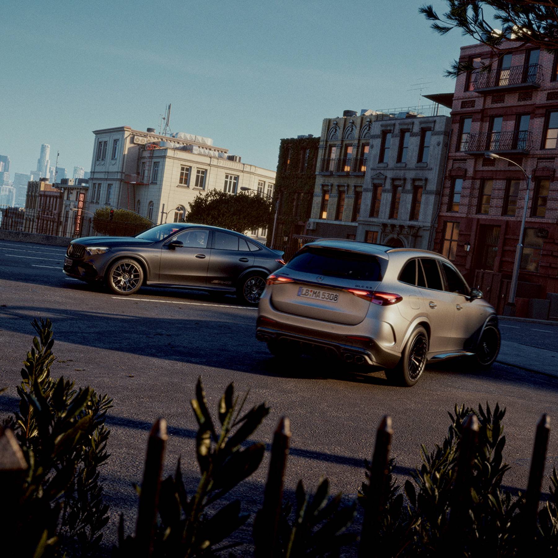 Outra imagem oficial do Mercedes-AMG GLC 53 4MATIC+ distribuída pela marca.