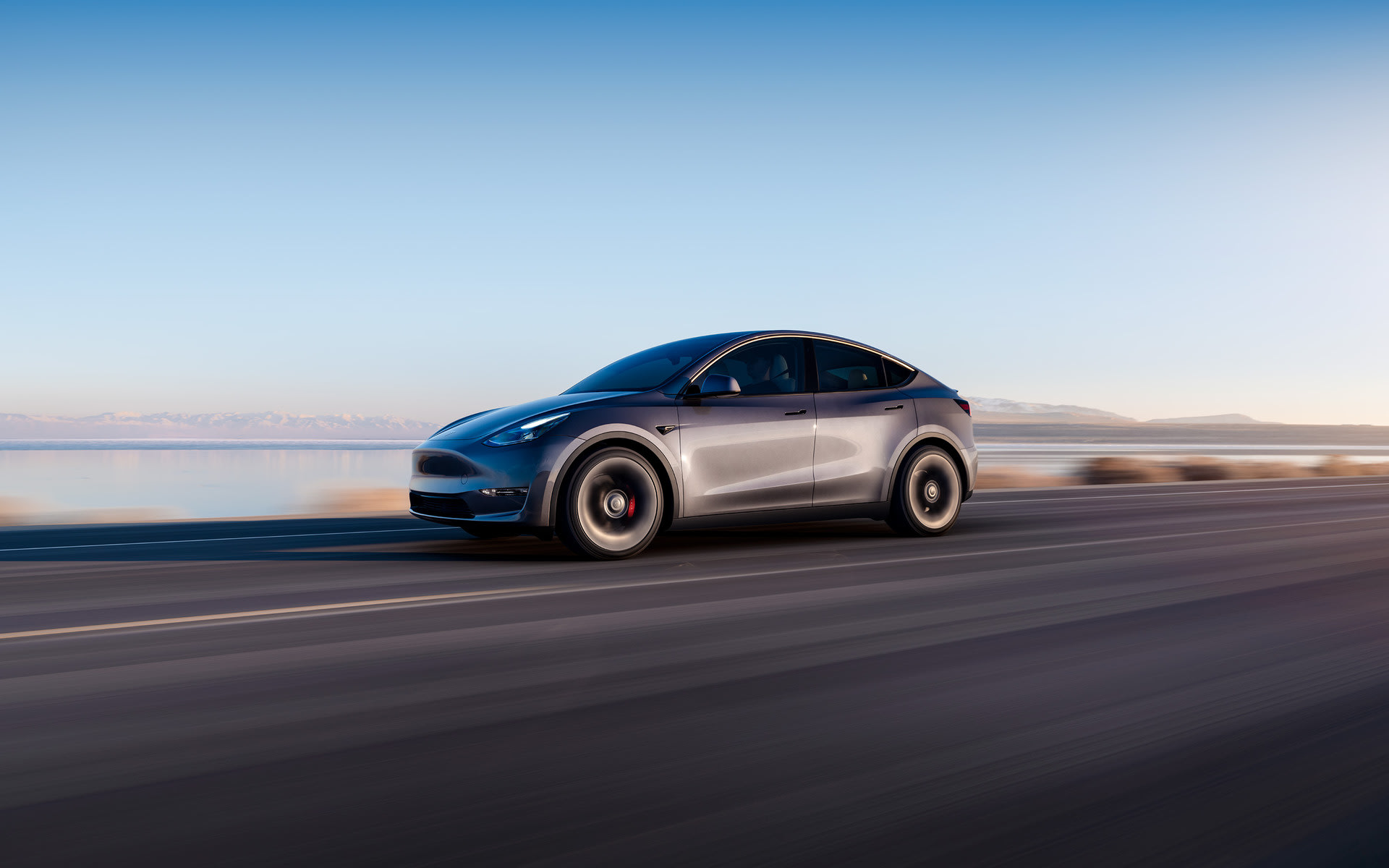 O Tesla Model Y em imagem oficial da marca.