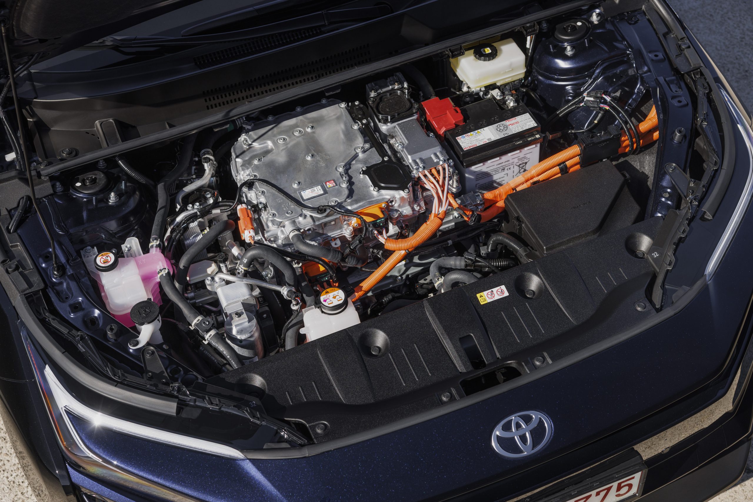 Pormenor exterior do Toyota bZ4X, em imagem oficial da marca.