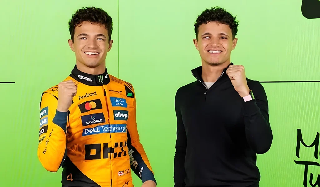 Lando Norris imortalizado no Madame Tussauds antes do GP da grã-bretanha (VIDEO)