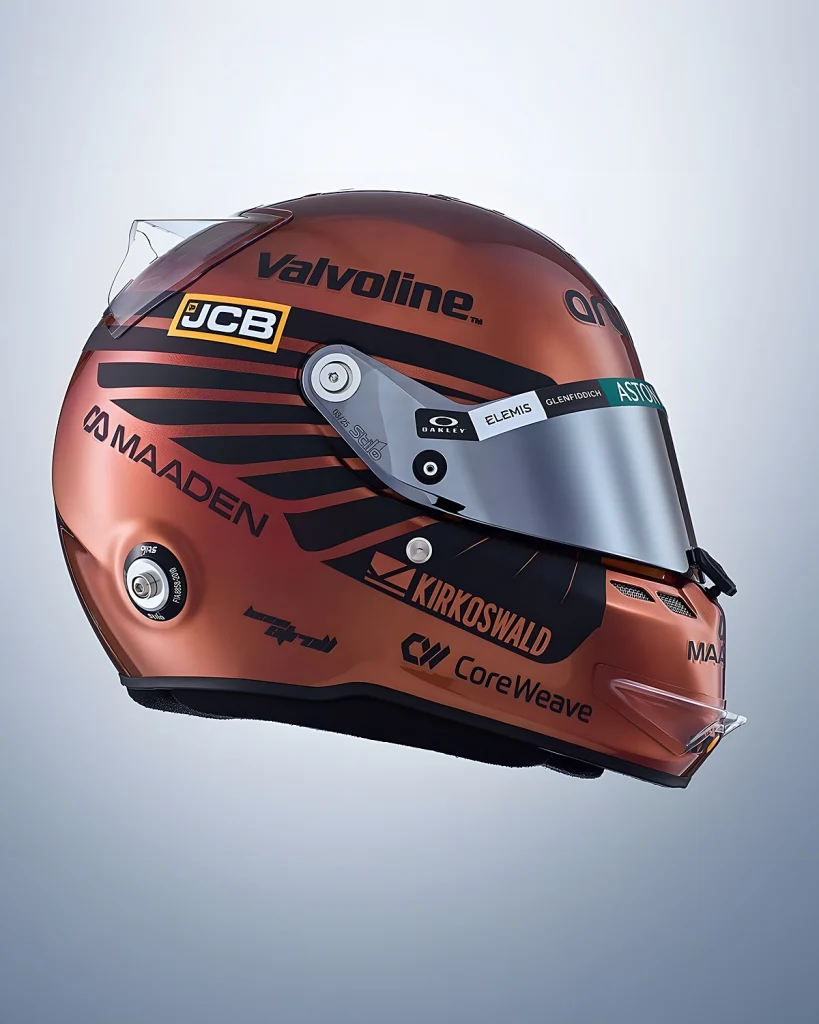 Lance Stroll aposta em capacete especial no GP da Grã-Bretanha 2026