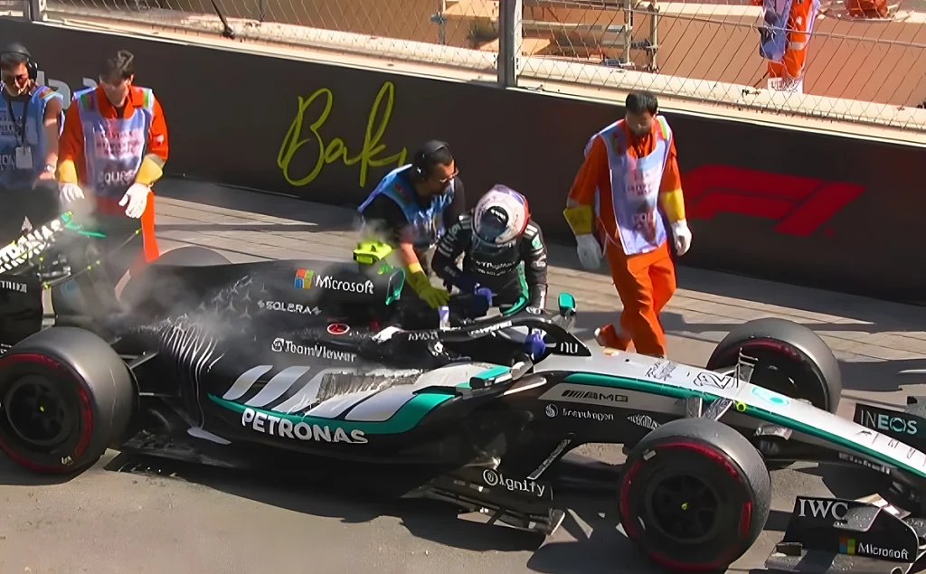 Kimi Antonelli sofre avaria mecânica no treino do GP do azerbaijão (VIDEO)