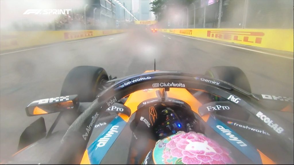 Chuva torrencial atrasa sprint do GP de singapura e cria caos