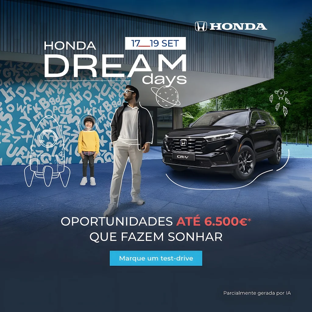 Honda DREAM DAYS estão de volta com vantagens até 6.500 euros