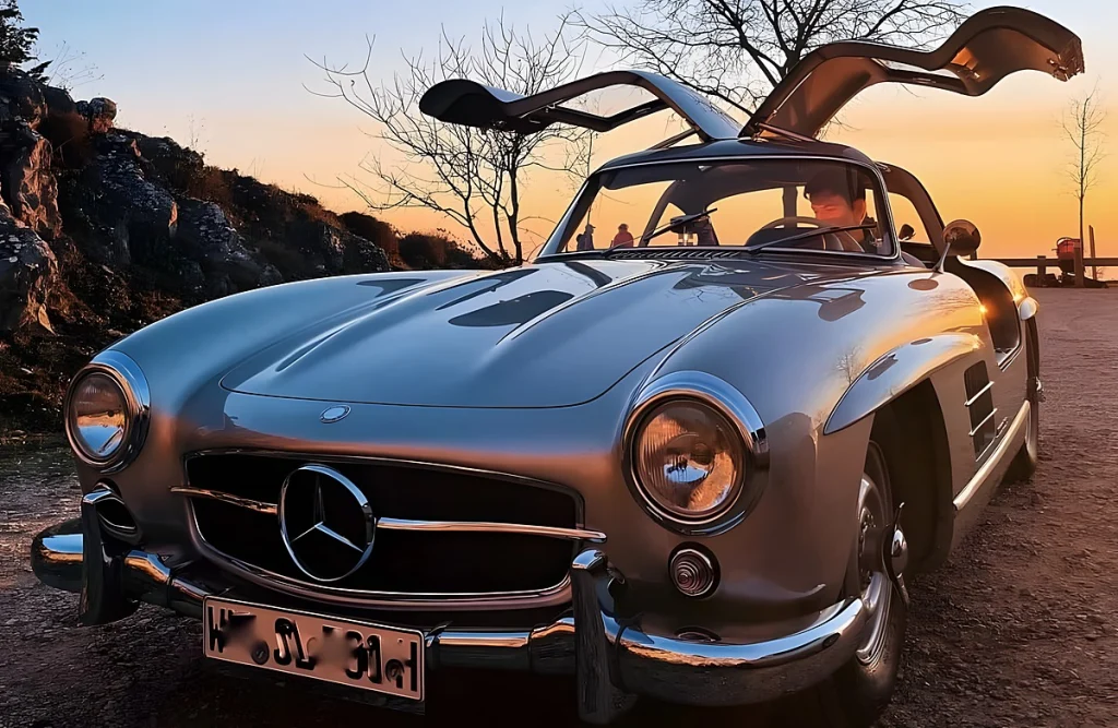 Toto Wolff surpreende Silverstone ao chegar num Mercedes 300 SL avaliado em 3,5 milhões