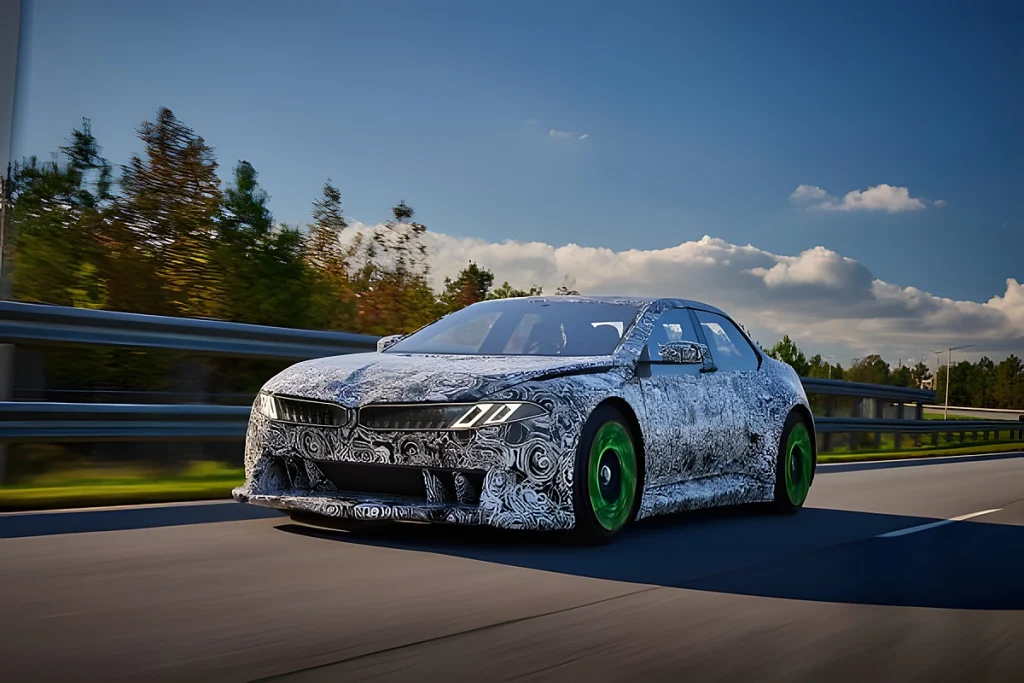 BMW M3 eléctrico apanhado no Nürburgring com um Xiaomi colado atrás