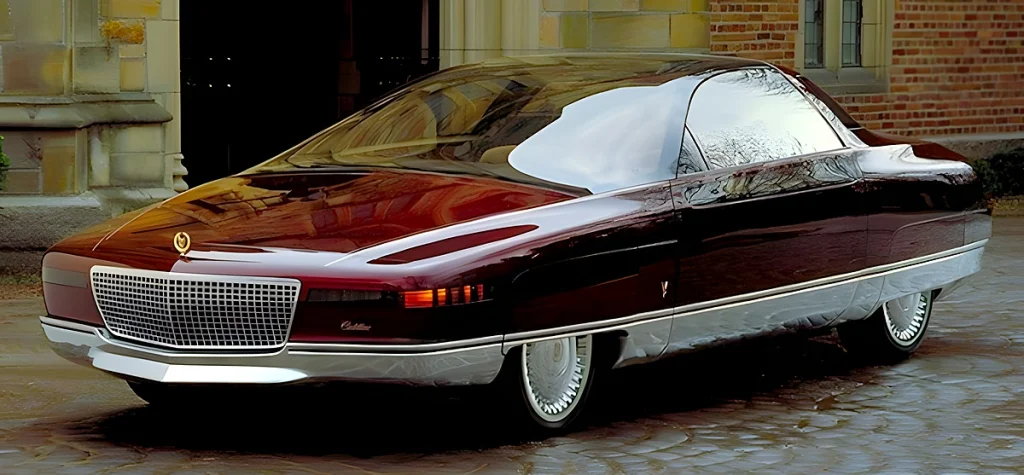 O vidro envolvente distingue o Cadillac Solitaire do Voyage