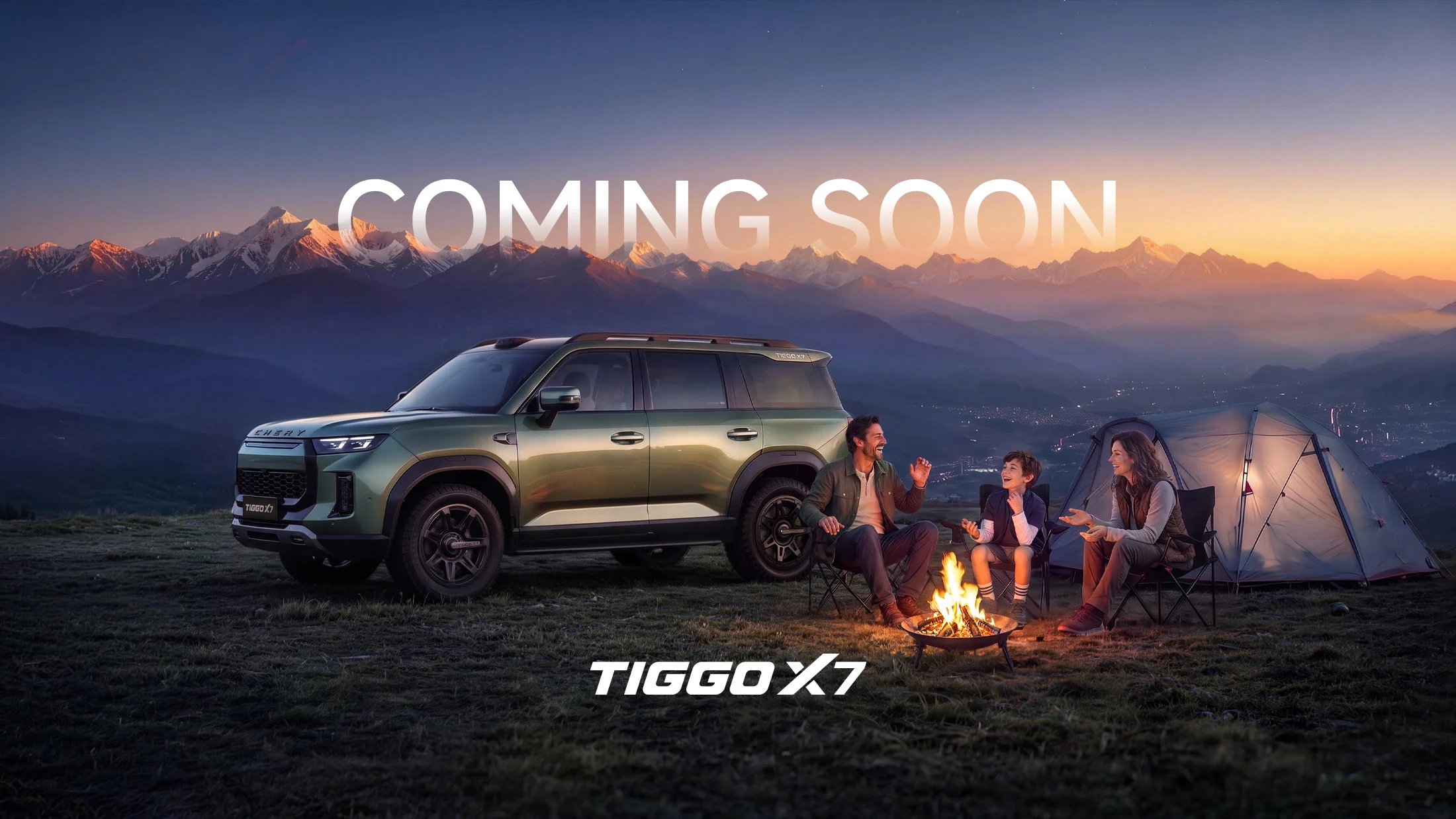 Chery Tiggo X7, numa segunda fotografia oficial da Chery.