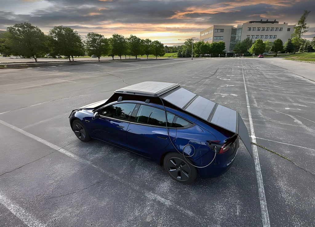 E se o seu carro elétrico pudesse produzir a própria energia enquanto está parado?
