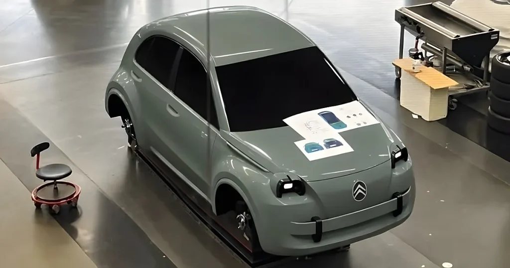 A imagem de IA não revela o Citroën 2 CV de produção