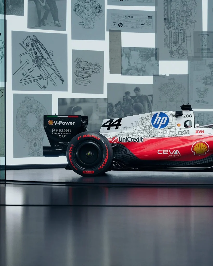 Ferrari revela pintura especial tipo esboço para o GP dos Estados Unidos