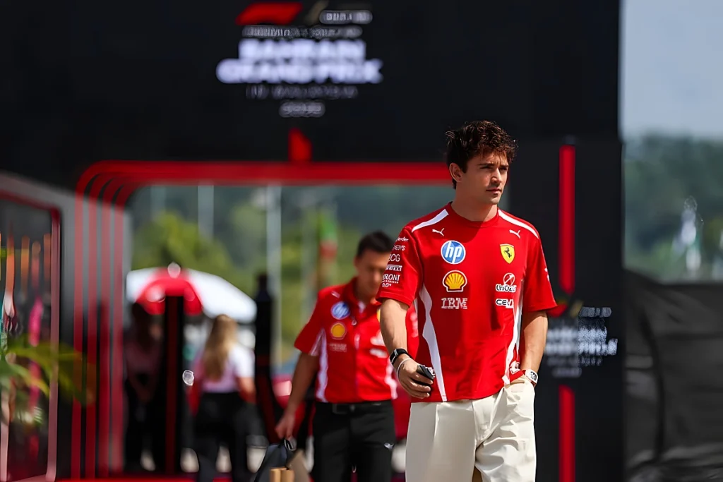 Charles Leclerc alerta para perigo oculto na pista do GP do bahrain
