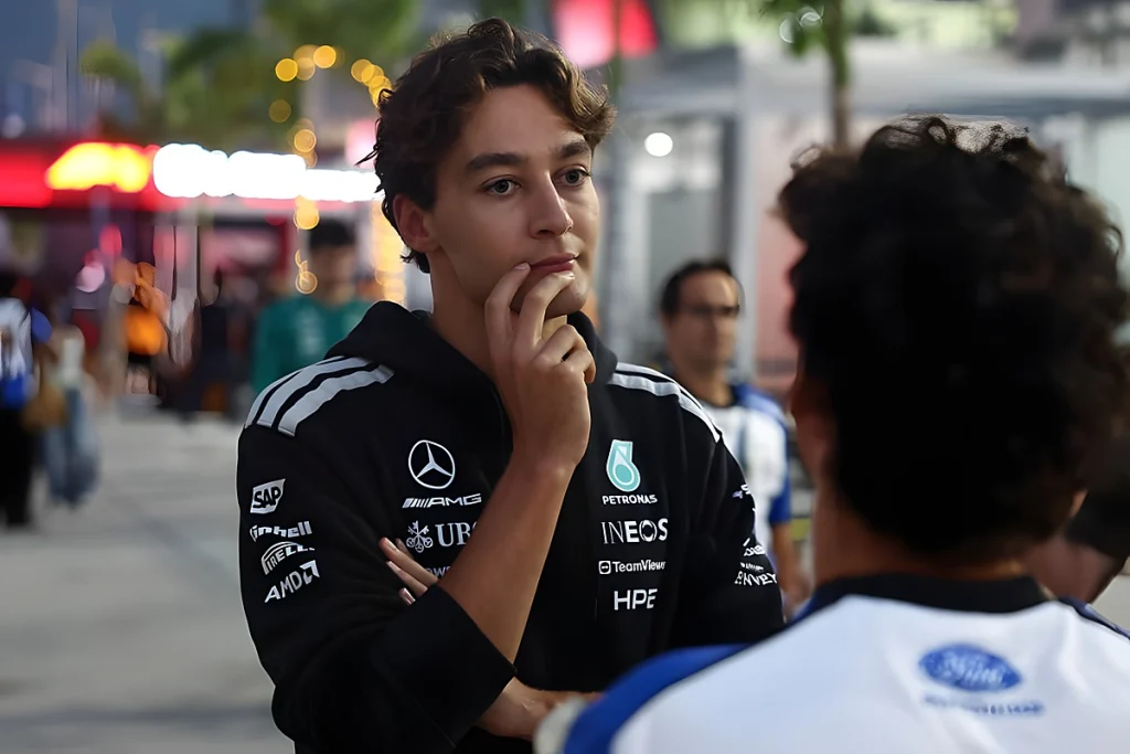 George Russell teme que atualização da Mercedes seja neutralizada pelo sobreaquecimento dos pneus