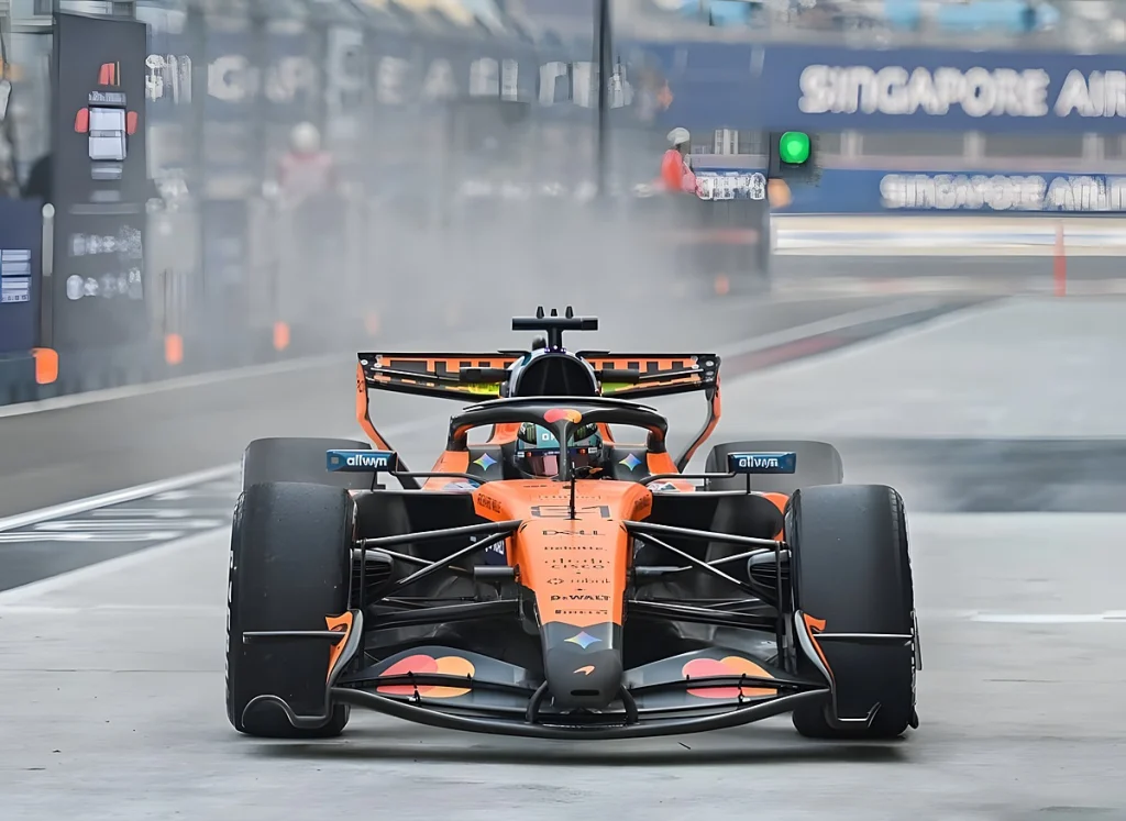 Primeira sprint do GP de singapura decorre com 21 voltas em marina bay, mas com partida atrasada devido à chuva