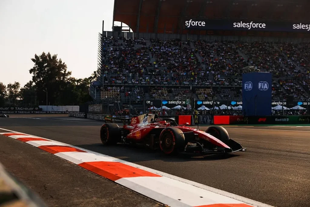Charles Leclerc lidera o TL2 do GP do México; Norris e Russell a 0,106s