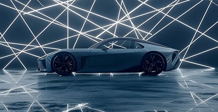O habitáculo do protótipo Lexus LFA Concept.