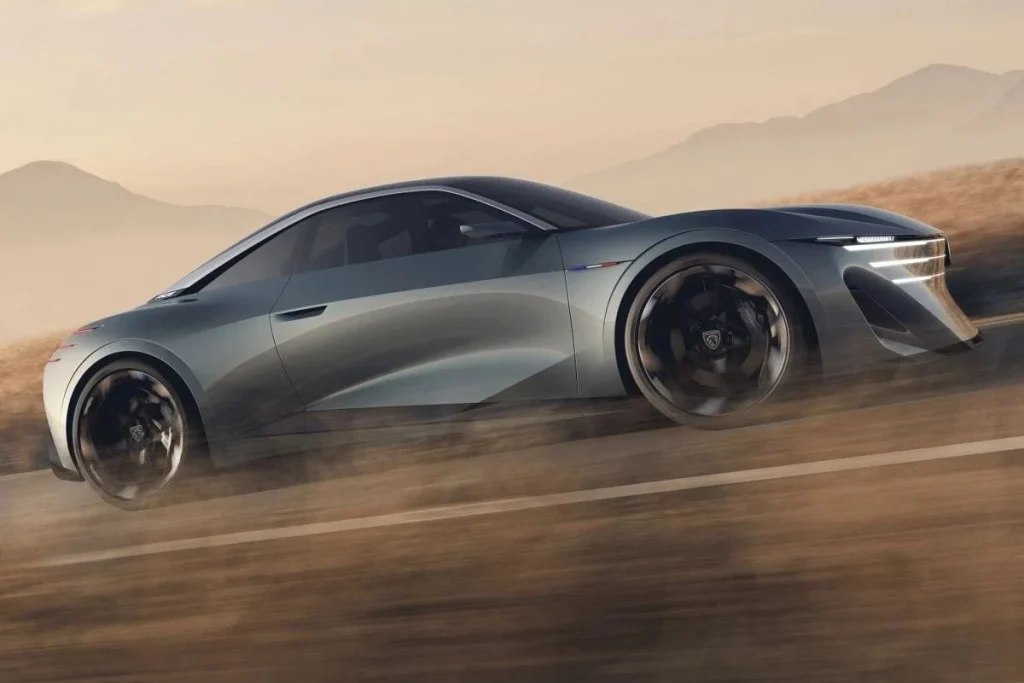 O Peugeot RCZ Vision junta bateria sólida e tejadilho de dupla bolha