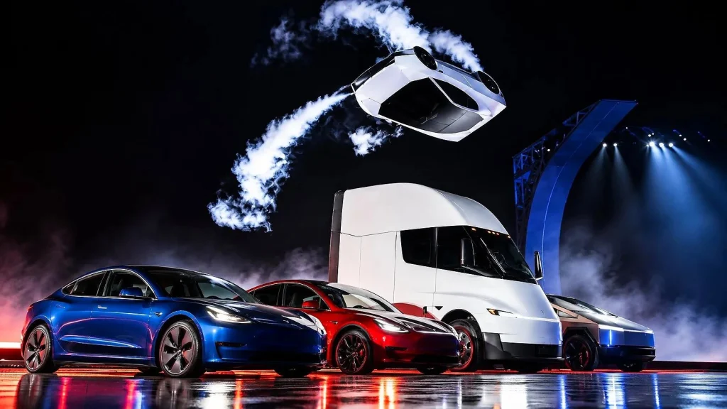 O Tesla Roadster Thrust gera força descendente mesmo parado, diz o museu