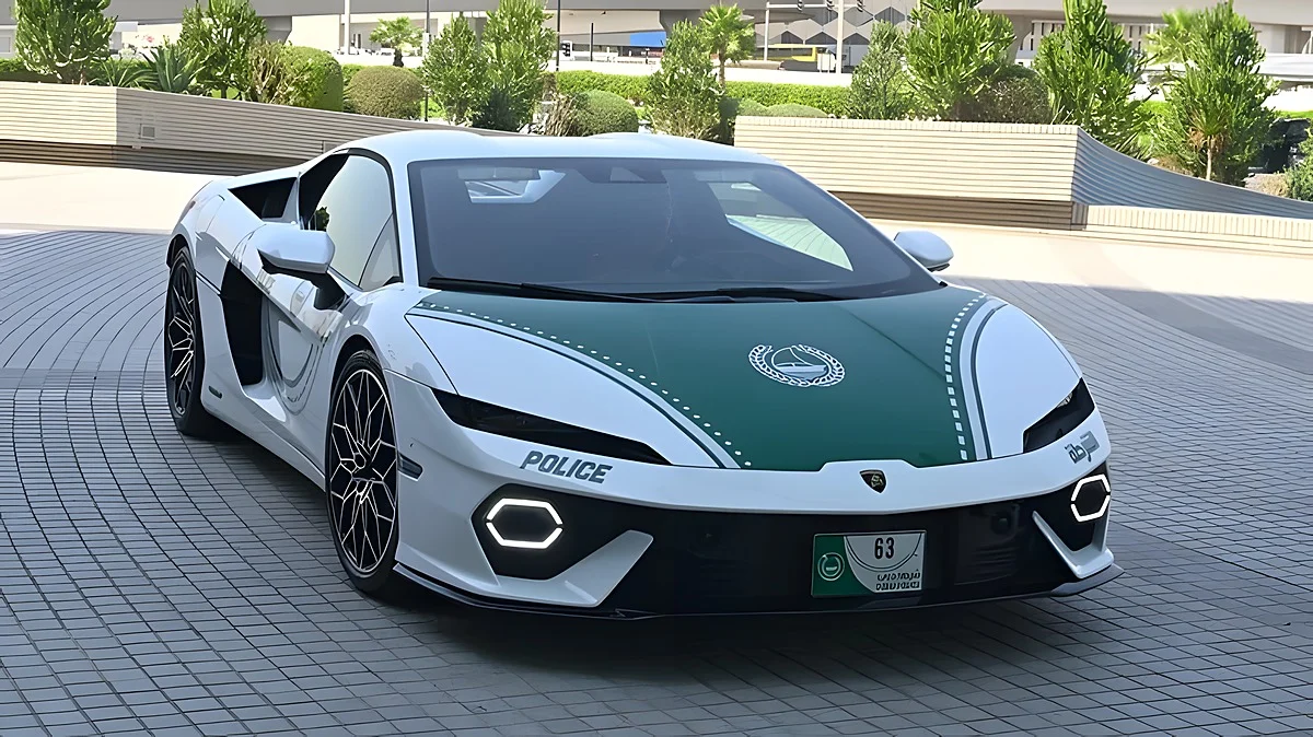 Polícia do Dubai reforça frota de supercarros com Lamborghini Temerario híbrido