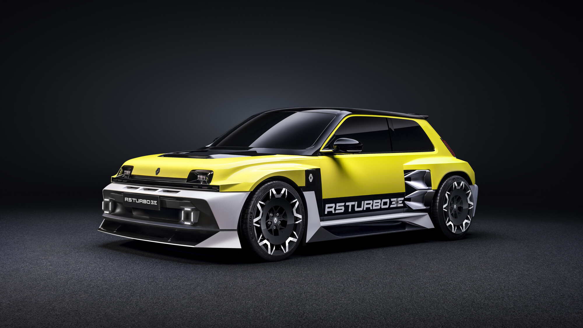 Renault 5 Turbo 3E na galeria oficial da Renault dedicada à apresentação do modelo.