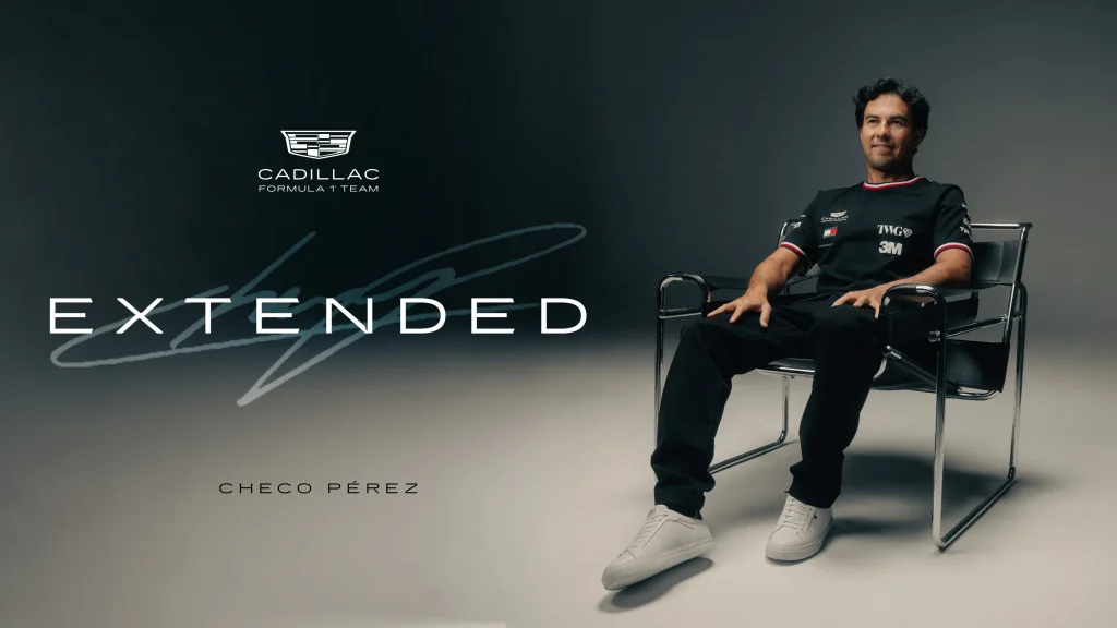 Sergio Pérez renova com a Cadillac até 2029, no mínimo