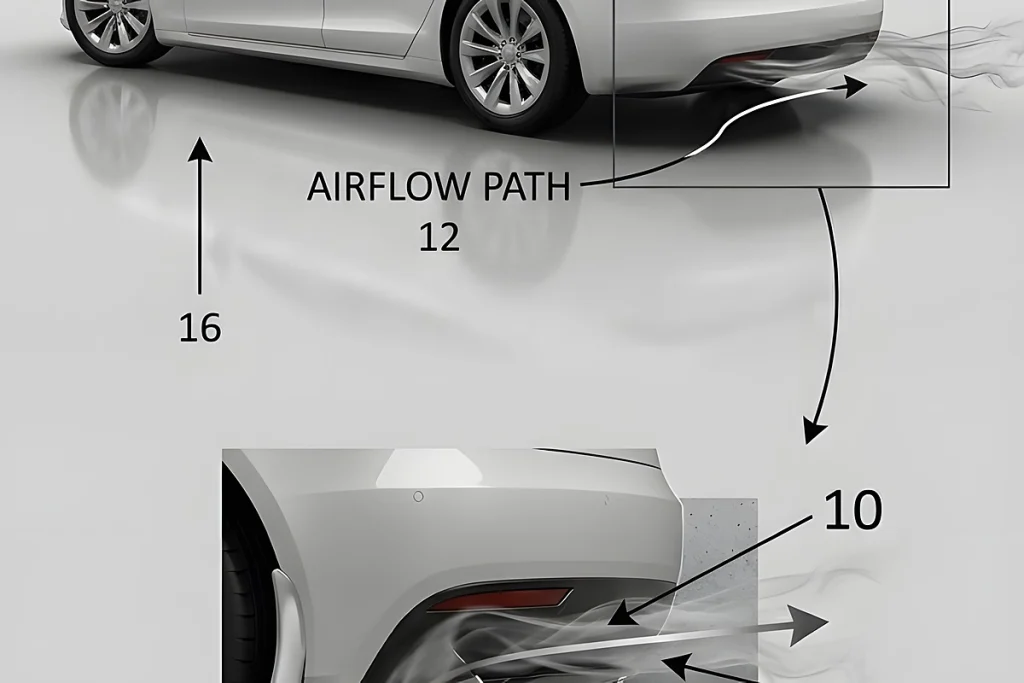 Tesla fan car, quatro aspiradores que colam o automóvel ao chão