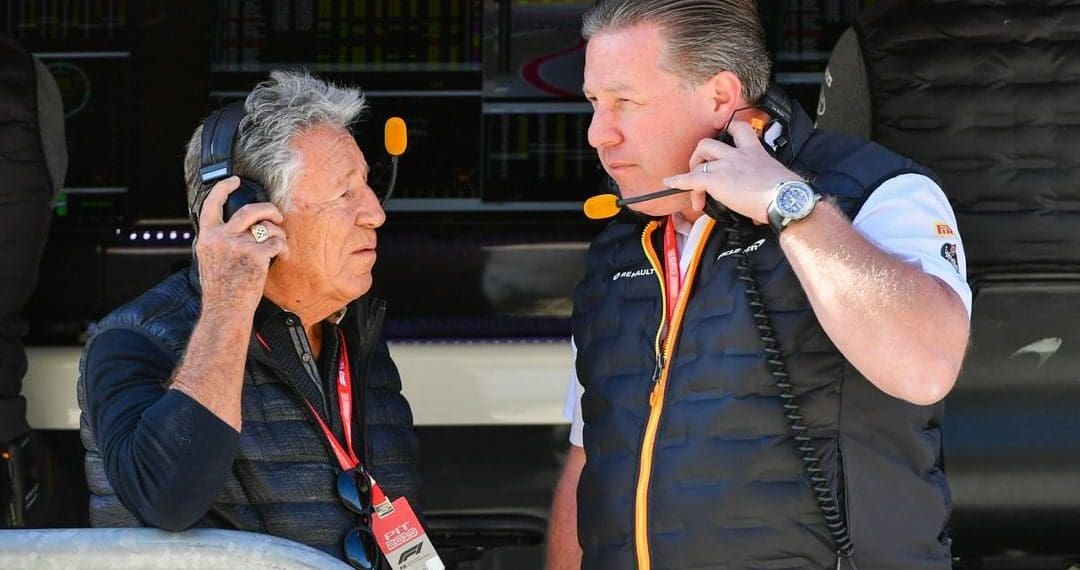 Zak Brown acknowledges Mercedes as very powerful following victory in three races in first half of 2024.