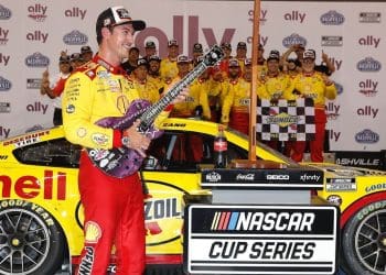 Joey Logano speaks out about criticism regarding Chicago Xfinity race participation, states AMR requested him to substitute for Hailie Deegan.