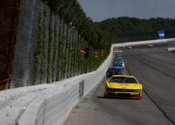 Denny Hamlin questions if NASCAR will take action regarding Joey Logano’s behavior on pit road during the Cook Out 400.