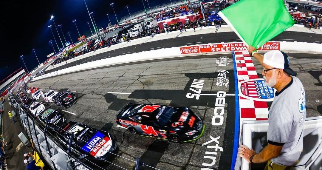 Kevin Harvick confessed to slowing down after retiring before CARS Tour race.